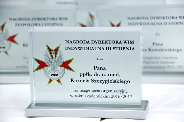 Zdjęcie nagród Dyrektora WIM.