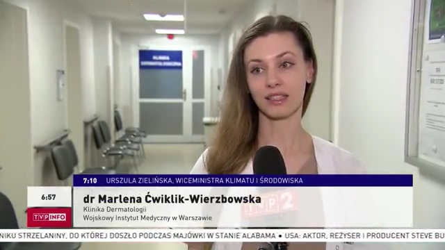 Zrzut ekranu z programu telewizyjnego Poranek TVP Info
