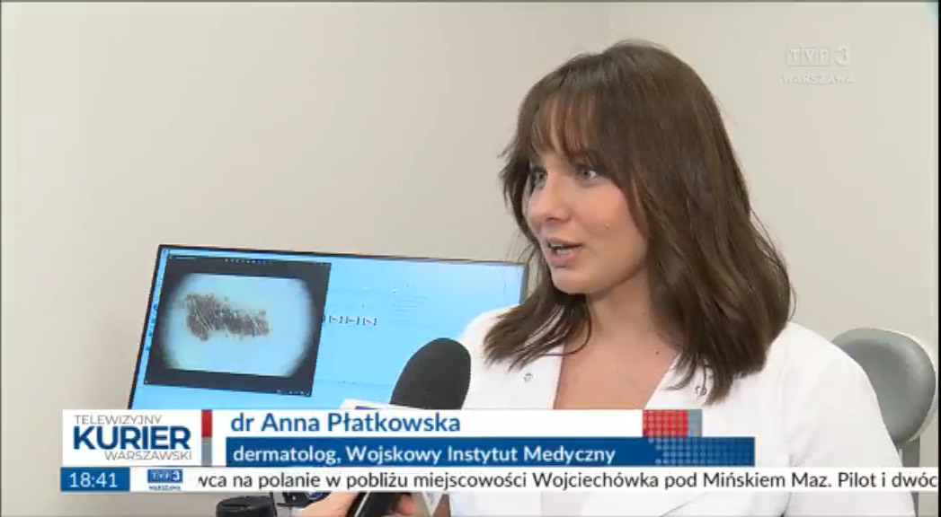 Zrzut ekranu z programu telewizyjnego Telewizyjny Kurier Warszawski