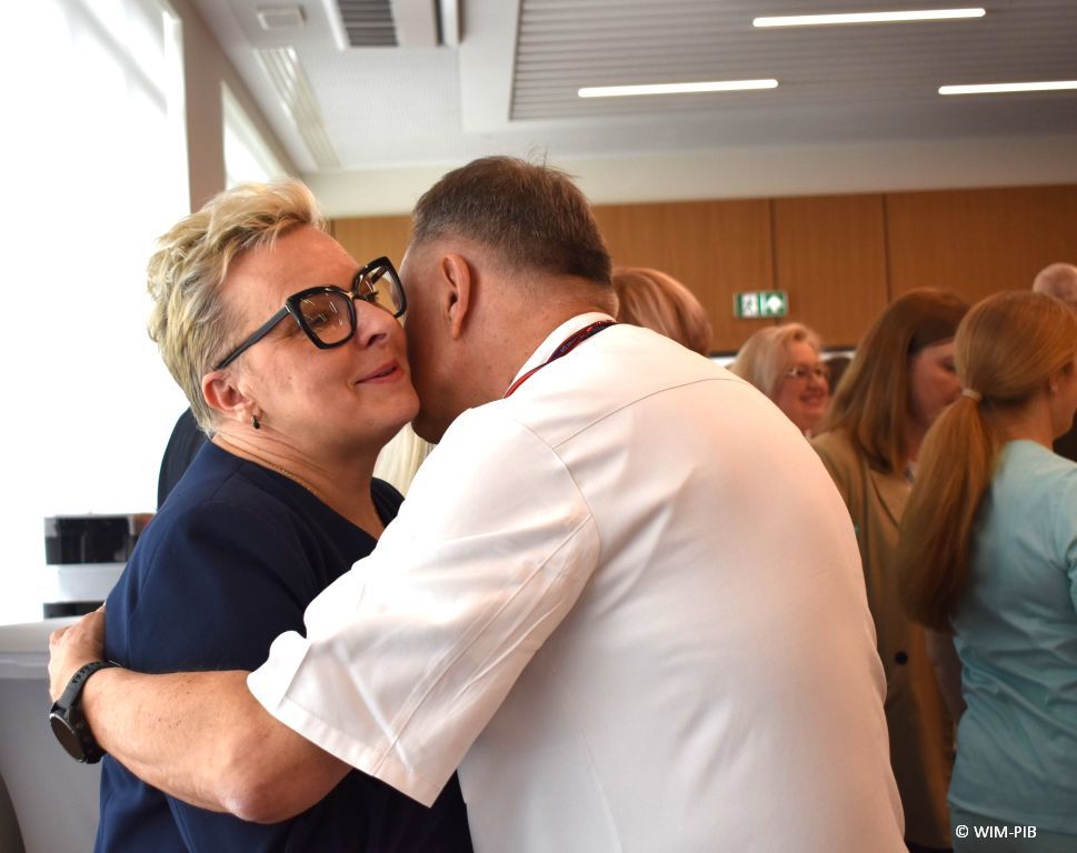 Lidia Wojda podczas spotkania wielkanocnego.