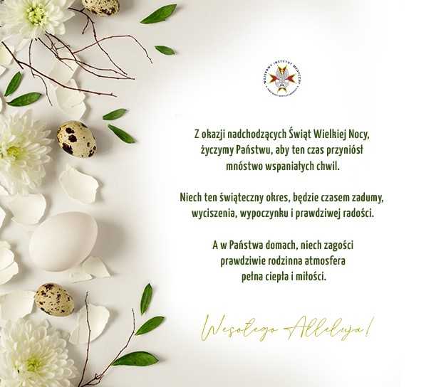 Wielkanocna kartka świąteczna.