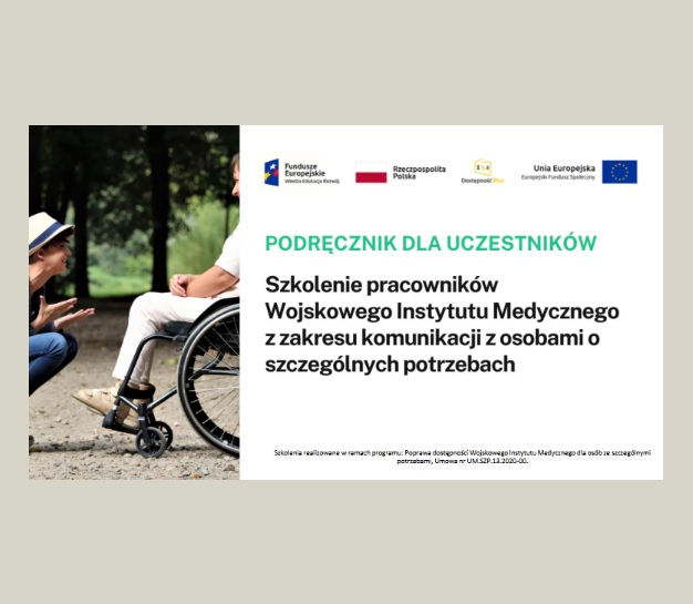 Okładka z kursu szkolenia dotyczącego dostępności