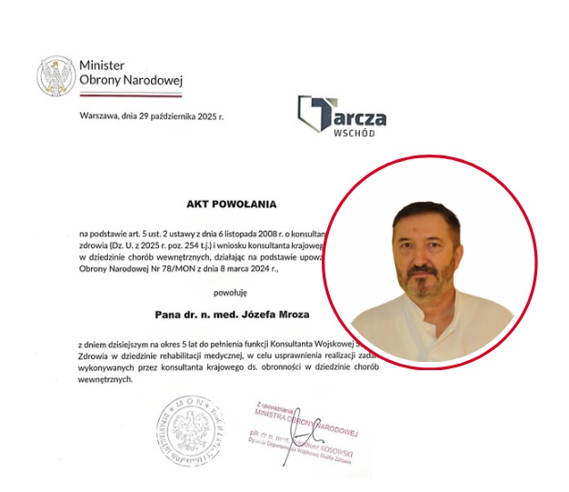 Zdjęcie aktu powołania, w kółku Józef Mróz.