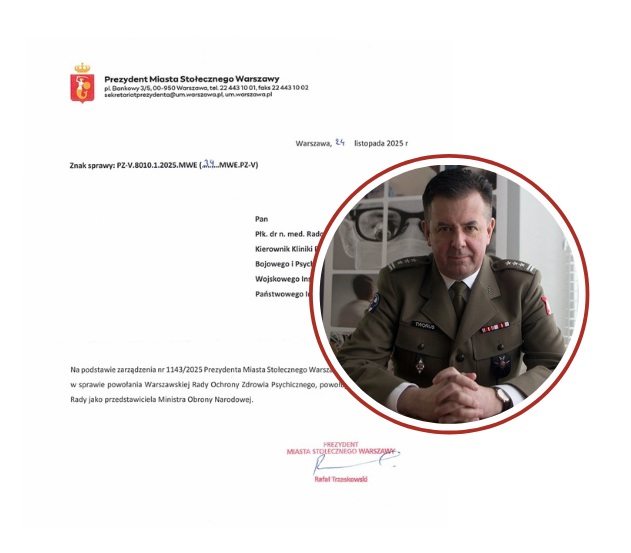 Zdjęcie dokumentu nominacji. W kółku profesor Tworus.