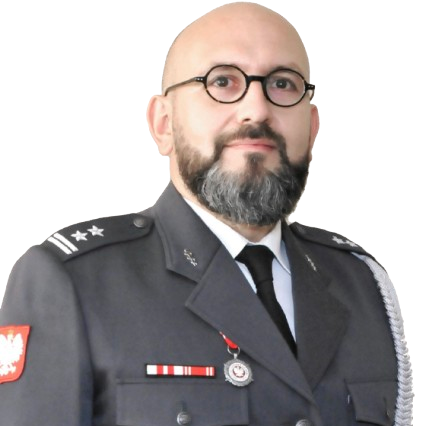 ppłk dr n. med. Piotr Zięcina, kierownik Pracowni Radiologii Zabiegowej.